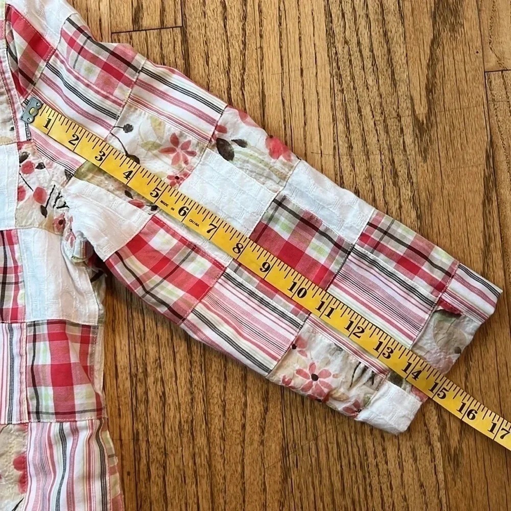 Koret plaid patchwork sample‎ women's jacket size medium/ large vintage - Picture 11 of 12
